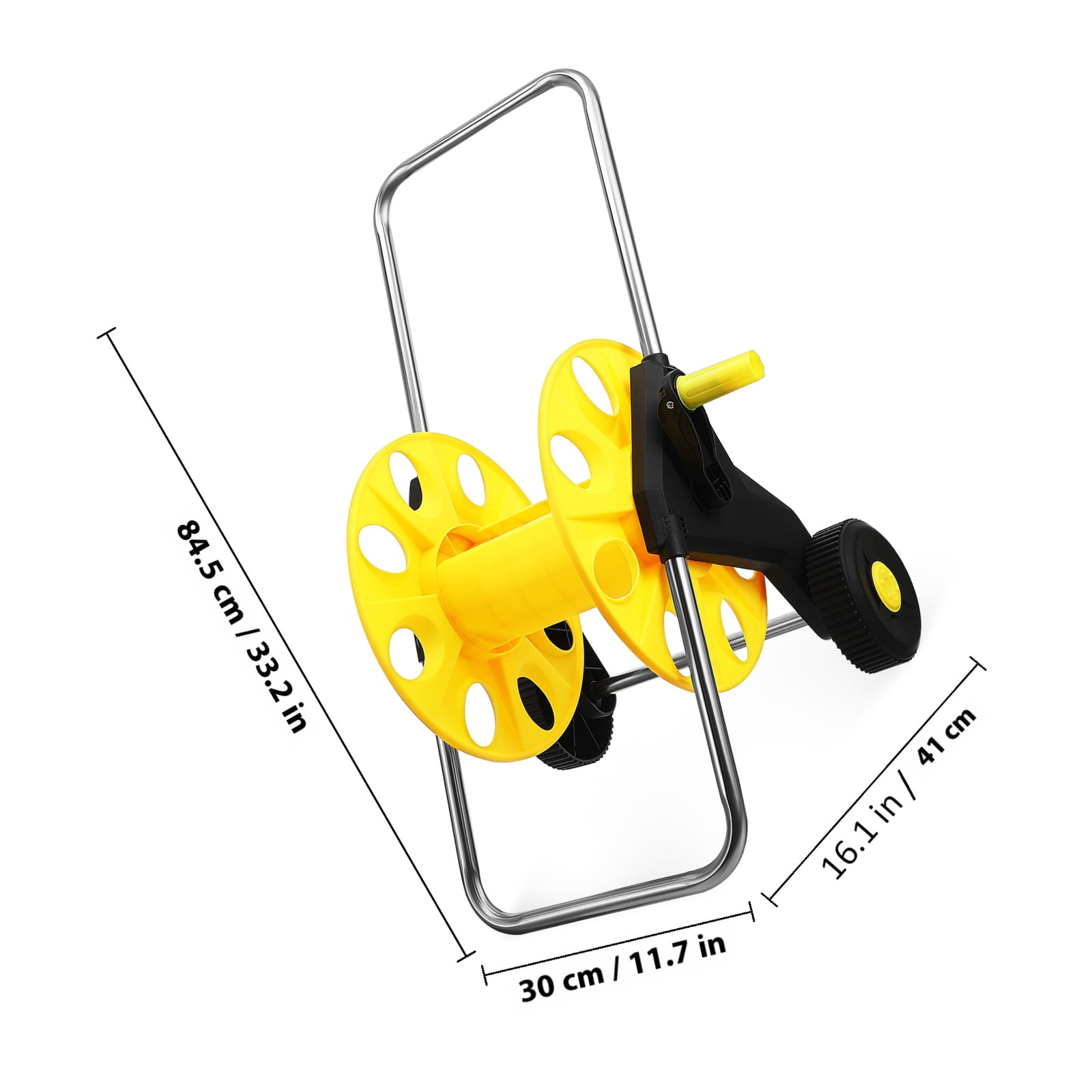 Hemobllo Portable Hose Reel Cart with Wheels, Plastic Outdoor Garden Water Hose Storage Organizer, 1 Piece