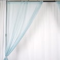 thumbnail image 6 of BalsaCircle 10 feet x 10 feet Sheer Voile Backdrop Drapes Curtains 2 Panels 5x10 feet Wedding Party Ice Blue, 6 of 8