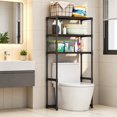 thumbnail image 4 of CaiTeLin 52.7 Inch Storage Rack Above Toilet, Multi Layer Bathroom Storage Rack Organizer, Space Saver Shelf for Toiletries, Daily Necessities, Towel, Home, Apartment, Dorm, Daily Use, 4 of 6