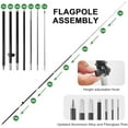 thumbnail image 3 of Dispensary Feather Flag Pole Kit, 8FT Advertising Swooper Flag with Ground Stake for Dispensary Business 2Pack, 3 of 8