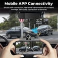 thumbnail image 5 of 1080P Dual Lens WiFi Dashcam, Dual Dash Cam Front and Inside, Wireless DashCamera for Cars with Night Vision, 2" Screen, G-Sensor, Loop Recording, Suitable for Home and Travel (32G), 5 of 7
