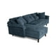 thumbnail image 5 of Sala Modular Sofá Cama Reversible De Velvet Olivo Beehive Memory Foam Modelo Aventus, 5 of 8