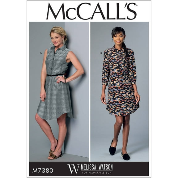 Women's Button-Up Collared Dresses, 6, 8, 10, 12 and 14