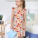 thumbnail image 4 of Balery Hello Autumn Maple Leaf Camisón de princesa para niñas, pijama de algodón con mangas abullonadas, suave y bonito.-XX-Large, 4 of 6