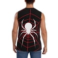 thumbnail image 4 of Balery Spider On The Web Camisetas sin mangas para hombre, absorbe la humedad y protege contra el mal olor.-Large, 4 of 7