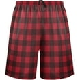 thumbnail image 2 of GZHJMY Buffalo Plaid Pajama Pants Short for Men, Lounge Pants Lightweight Men Pajama Bottoms with Drawstring Pockets, Christmas New Year Birthday Gifts, Medium, 2 of 7