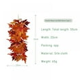 thumbnail image 3 of Fall Garland Maple Leaf Hanging Vine Garland Artificial Autumn Foliage Garland Thanksgiving Decor for Home Wedding 21.65"(L), 9"(W), 3 of 6