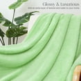 thumbnail image 6 of Whale Flotilla Fleece Twin Size Blanket for Bed 60x80 Inch, Super Plush and Soft 300GSM Blankets for All Season, Fluffy and Lightweight,Light Green, 6 of 7