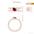 thumbnail image 4 of ANGARA Natural Tilted Pear Ruby Solitaire Parallel Split Shank Ring in 14K Rose Gold for Women (Size-6x4mm) | July Birthstone, Birthday, Anniversary, Jewelry Gift for Women | Natural Ruby Ring, 4 of 8