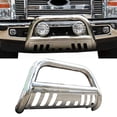 thumbnail image 2 of Ikon Motorsports Compatible with 97-04 F150 250LD Brush Push Grill Guard Bull Bar Front Bumper Grill Guard, 2 of 5