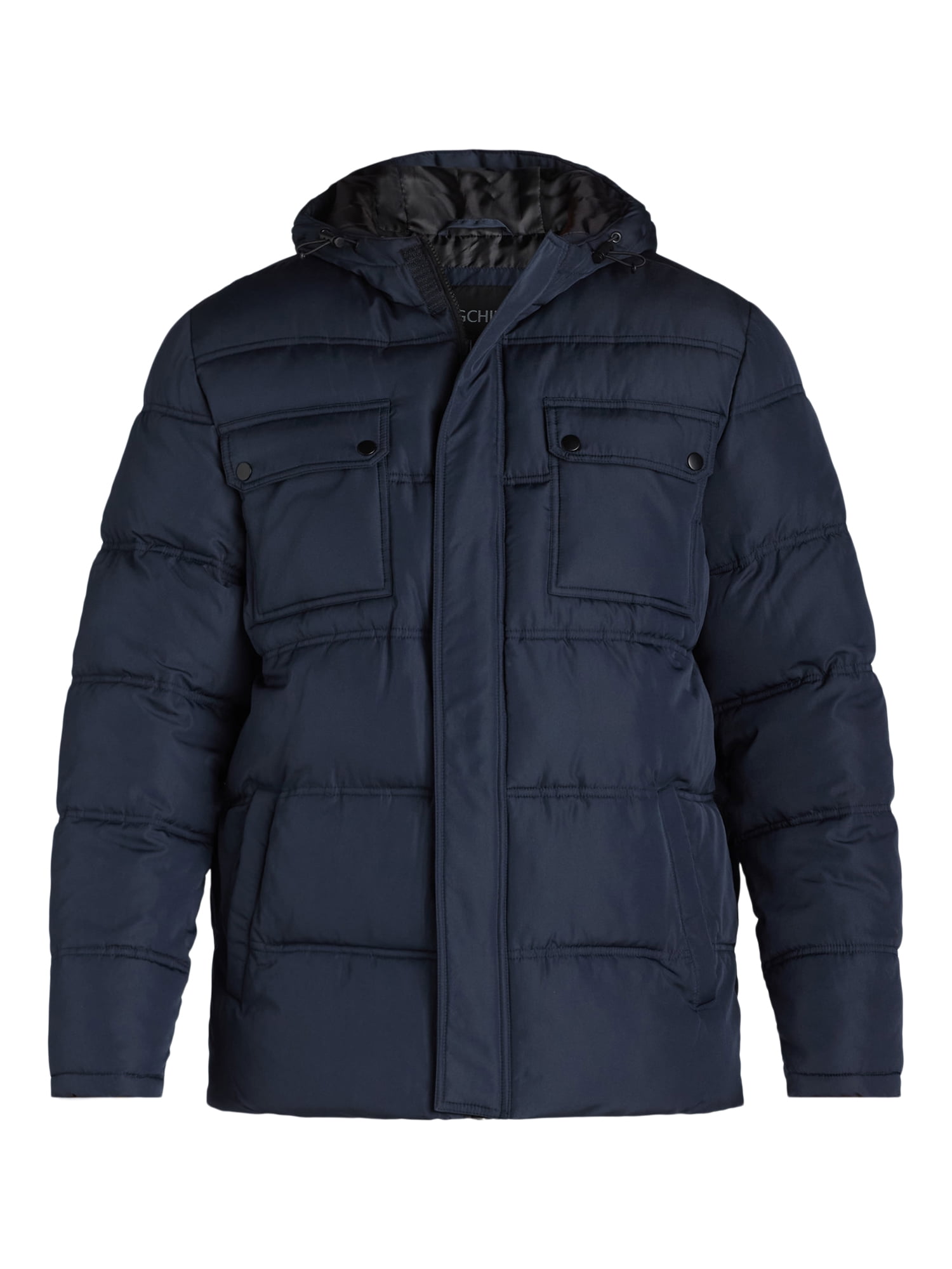 Big Chill Men’s Quilted Puffer Coat with Hood, Sizes M-XXL
