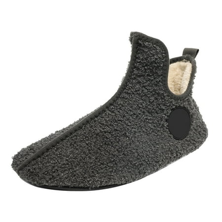 

Xboschi Womens Cozy Slippers Men And Ladies Couples Winter Solid Colour Home Indoor Slippers Soft Bottom Package With Thickened Velvet Warm Slippers