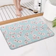 thumbnail image 4 of Pioneer Flower Floral Print Pattern Bathroom Rugs Mat, Non Slip Microfiber Bathroom Rug with Rubber Backing, Soft Mats for Bathroom Floor Tub Shower, 17"x27", 4 of 5
