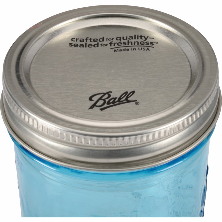 JARDEN HOME BRANDS 1440069022 4Pack 1/2Part Blue Mason Jar