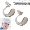 thumbnail image 2 of Rechargeable Hearing Aid Headset with Low Noise, Built-in Battery, 450-3400 Hz, Silver, 1 Pair, 2 of 5