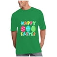 thumbnail image 3 of JeashCHAT Easter Tshirt for Women Easter Bunny Rabbit Egg Print 2021 Easter Eggs Happy Easter Print Men And Women Loose Plus Size Short Sleeves, 3 of 7