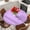 Plum Orchid, variant on Purple Round Tablecloth, Fitted Table Cover with Elastic for 55"-60" Round Tables, Geometric Vertical Striped Solid Rainbow Table Cloth Outdoor Indoor Dinning Party Waterproof Tablecloths