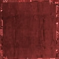 thumbnail image 1 of Ahgly Company Machine Washable Indoor Square Abstract Red Modern Area Rugs, 8' Square, 1 of 4