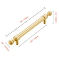 thumbnail image 4 of Utopia Alley 5pcs Vaduz Pull Handle - Decorative Cabinet Drop Pull Handles- Vintage Cabinet Hardware with Hand Finished Polished Gold - Metal Drawer Pull Handle, 5.0" Center to Center, 4 of 9