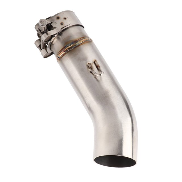 Tubo de escape BuyWeek conector de escape de motocicleta medio Tubo de conexión de escape