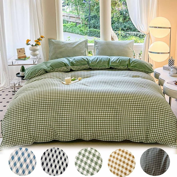 Xihbxyly Juego de Sábanas Transpirables, Elegante Diseño de Doble Cara, Fácil de Limpiar, Lavable a Máquina, Ropa de Cama Cómoda para El Dormitorio, Versátil y Duradera, Juego de 4 Piezas, Tamaño 180