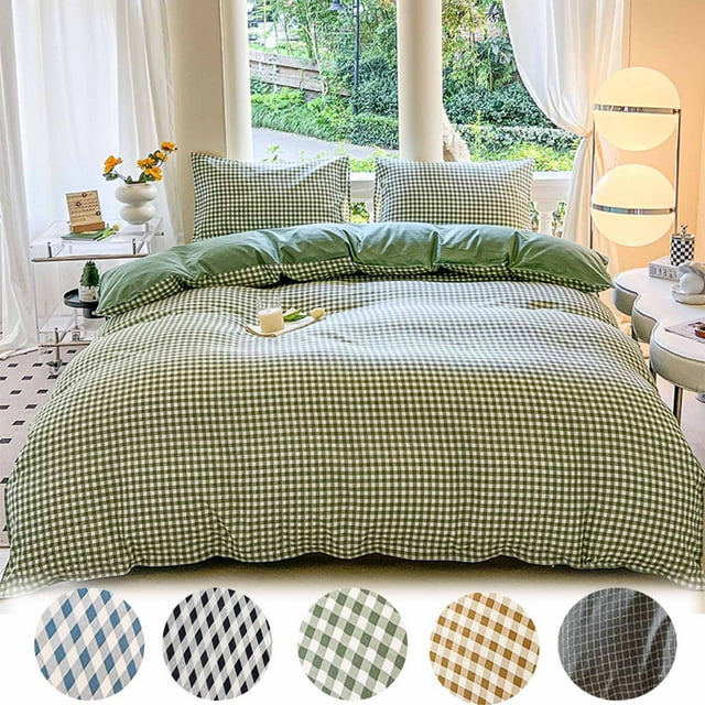 Fiudx Juego de Sábanas Transpirables, Elegante Diseño de Doble Cara, Fácil de Limpiar, Lavable a Máquina, Ropa de Cama Cómoda para El Dormitorio, Versátil y Duradera, Juego de 4 Piezas, Tamaño 180 X