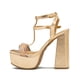 thumbnail image 5 of Zapatilla Con Plataforma Para Mujer Graduación Oro Rosado negro 24, 5 of 6