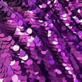 thumbnail image 2 of Paillette Circle Sequins Fabric on Stretch Mesh 52" Wide By The Yard (Purple), 2 of 4