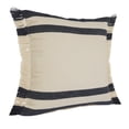 thumbnail image 3 of Laddha Home Designs Striped Loomed Square Cotton Throw Pillow Cover - 20" - Blue and White, 3 of 8