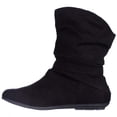 thumbnail image 4 of Womens Rampage Bram Flat Ankle Boots - Black, 4 of 6