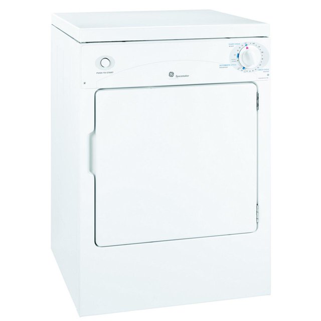 GE 3.6 cu. ft. Electric Compact Dryer White PSKP333EBWW
