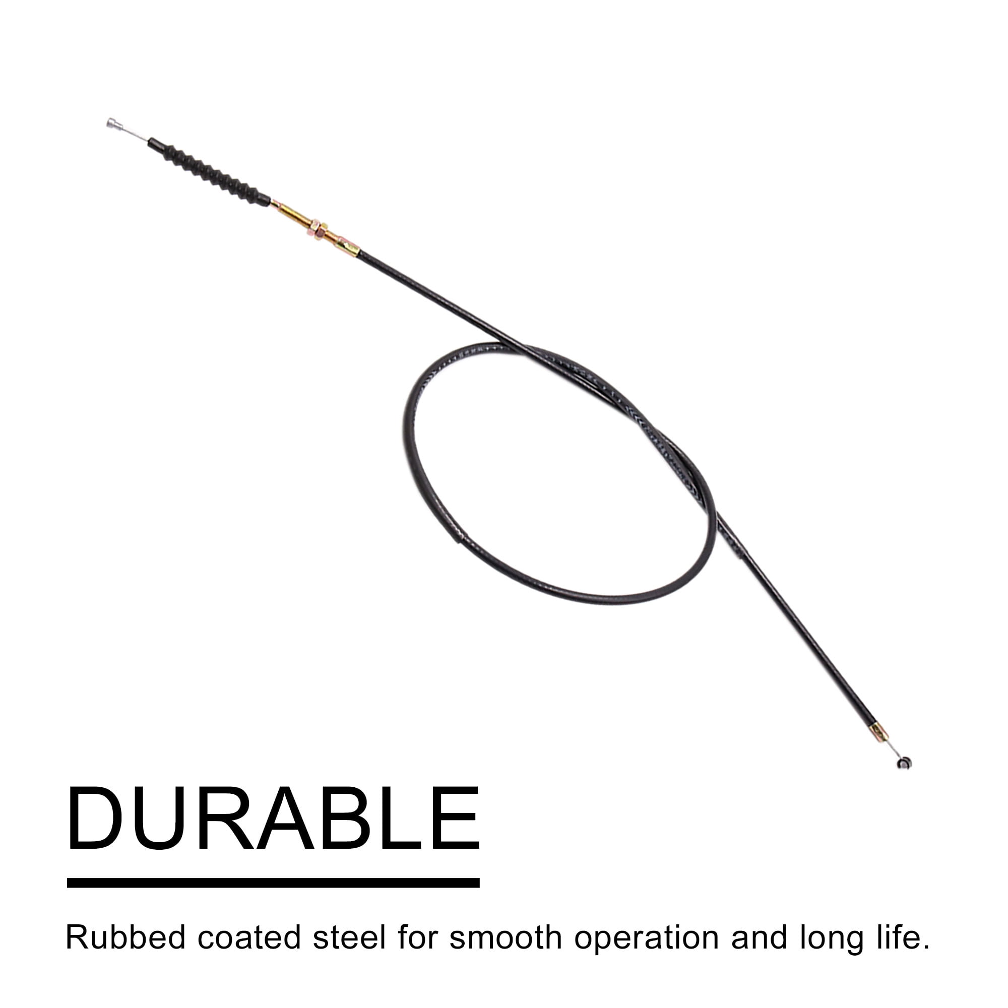 Unique Bargains 130cm Length Rubber Coated Motorcycle Motorbike Clutch Cable for CG200