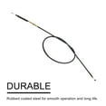 thumbnail image 3 of Unique Bargains 130cm Length Black Rubber Coated Motorcycle Motorbike Clutch Cable Wire for CG200, 3 of 3