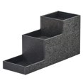 thumbnail image 1 of Cal-Mil 3665-13 3-Tier Bottle Display Riser - 4.5"W x 14"D x 6"H, Plastic, Black, 1 of 3