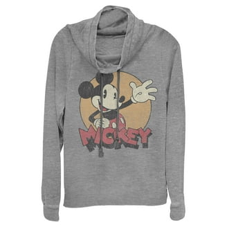 Miki お纏め Mickey Mouse & Friends 1/4 Zip Fleece Sweatshirt, Women's