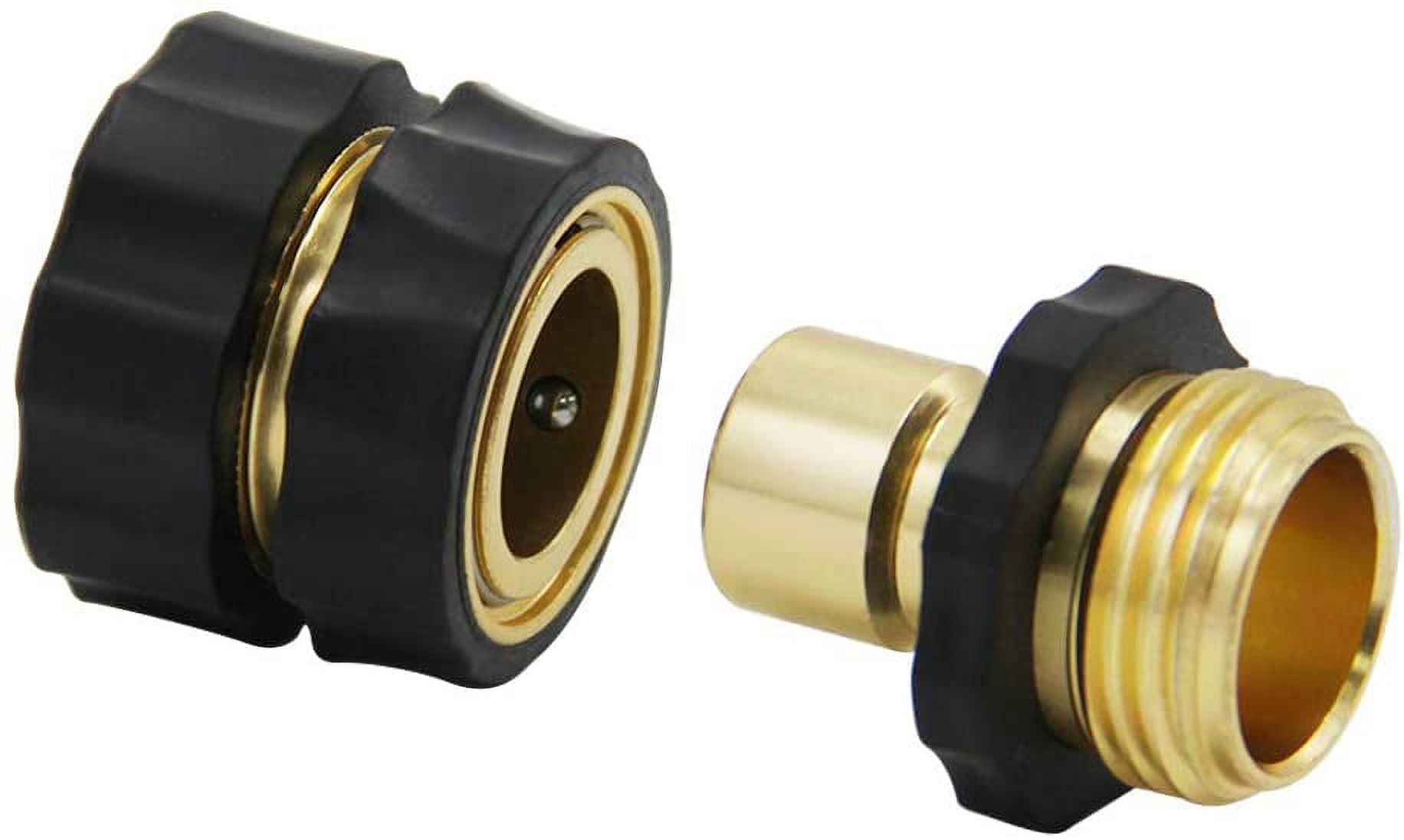 3/4 Inch Garden Hose Fitting Quick Connector Male and Female Set, 4 Set, Garden Hose Adapter, Quick Connect Hose Fittings, Garden Hose Connector, Hose Attachment
