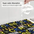 thumbnail image 5 of Yiaed Rock Your Socks Print Highly Absorbent Microfiber Kitchen Counter Mat, Dish Drying Pad for Dishes, Utensils, Pots and Pans, Large 18" x 24", 5 of 7