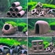 thumbnail image 4 of Aquarium Decor Fish Shrimps Shelter House Pottery Canister Style 11, 4 of 5