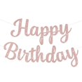 thumbnail image 1 of Guirnalda de cumpleaños con brillo color oro rosa JHZMCRX, 1 of 7