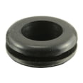 thumbnail image 1 of 7/16" x 3/4" x 1/4" x 1/16" Black Rubber Grommets, 1 of 1