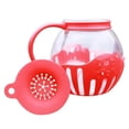 thumbnail image 4 of Simple Popper à Maïs Éclaté en Verre de 2,25 Pintes pour Micro-Ondes avec Couvercle en Silicone Popper à Maïs Éclaté pour Micro-Ondes avec Verre Résistant à la Température Rouge, 4 of 6