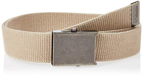 Metal Plaque Buckle, Beige 