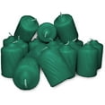 Green Pine Scented Votive Candles 15 Hour Long Burn Time Textured