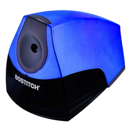 Bostitch Personal Electric Pencil Sharpener, Powerful Stall-Free Motor, High Capacity Shavings Tray, Metallic Blue