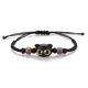 thumbnail image 3 of Pulsera de gato negro con piedras naturales para hombre y mujer, brazalete con cuentas de animales de dibujos animados, joyería hecha a mano, 2 piezas, 3 of 5