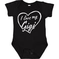 thumbnail image 3 of Inktastic I Love My Gigi in White Chalk Heart Boys or Girls Baby Bodysuit, 3 of 5