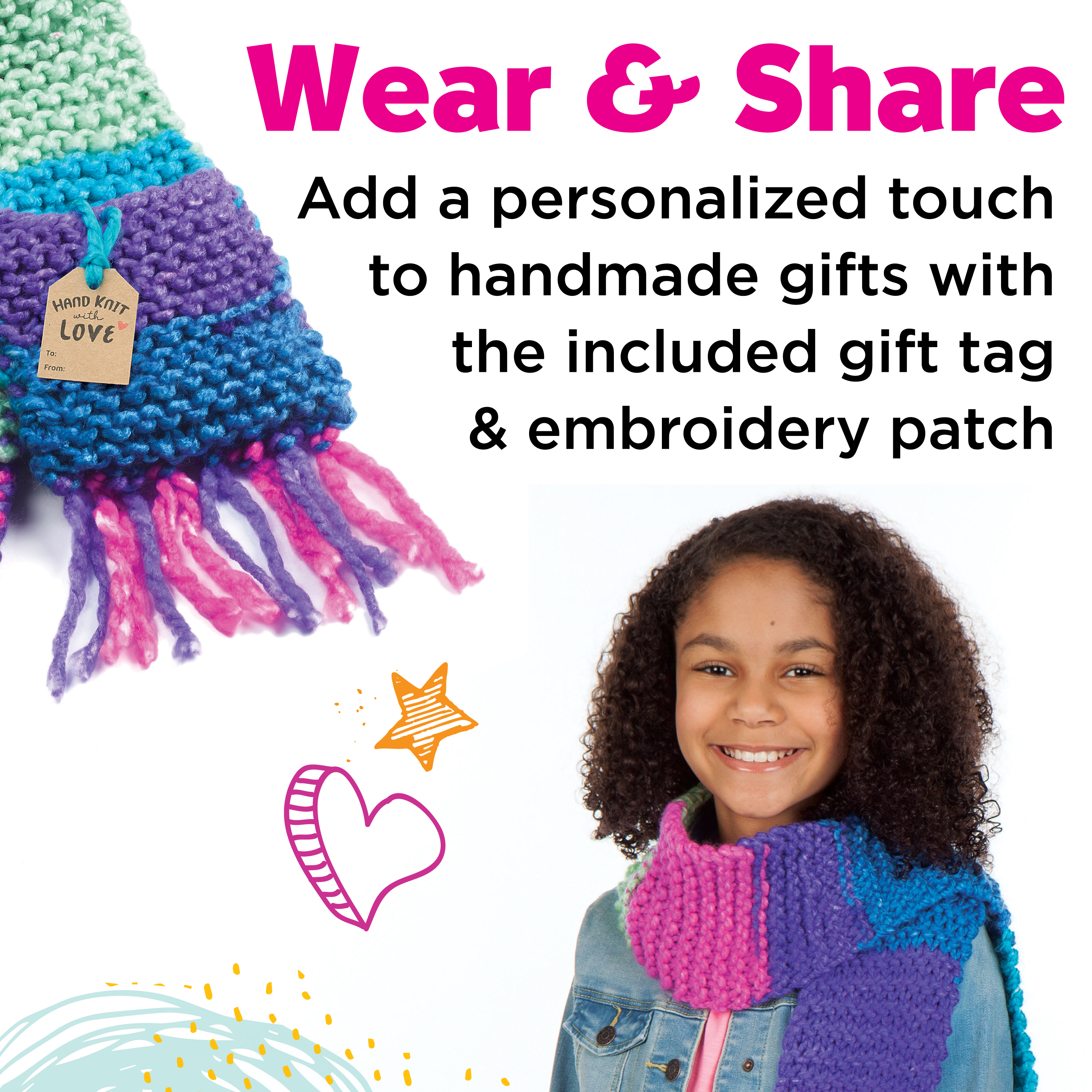 Creativity for Kids Learn to Knit Pocket Scarf Kit photo 6