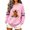 D-Pink, variant on CLOISE Womens Crewneck Sweatshirt Graphic Halloween Fleece Lining Casual Pullover Pumpkin Long Sleeve Cuffed Sleeve Tops Fall Winter Loose Clothes for Daily Wear Black XS
