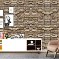 thumbnail image 3 of Innens PVC Brick Wall Paper Peeling And Paste Waterproof, Brick Wall Contact Paper Self-adhesive Removable Decorative Imitation Brick Wallpaper 1.47 * 9.84in, 3 of 24