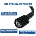 thumbnail image 7 of High Pressure Washer Hose 32FT M22 Brass Fitting Power Washer Hose Replacement Extension Tube for Car, Motorcycle, Driveway & Garden Cleaning, Pressure Washer Accessories, 7 of 7